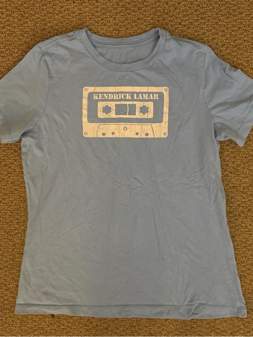 Kendrick Lamar Cassette Graphic Tee - Light Blue